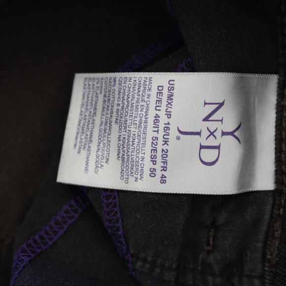 NYDJ Barbara Bootcut Corduroy Pants Black Size 16‎ - Picture 8 of 11